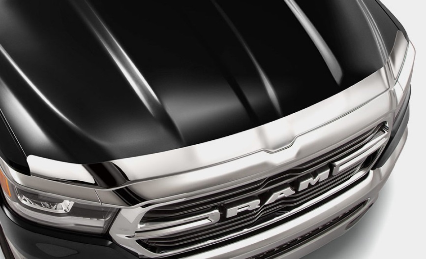 Mopar Chrome Front Air Deflector 2019-up Ram 1500 Crew - Click Image to Close